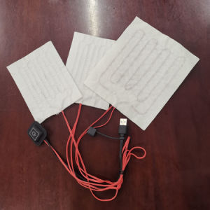 Composite Fiber Heating Wire 5V USB Flexible Electric Heating Pads for Jacket Vest